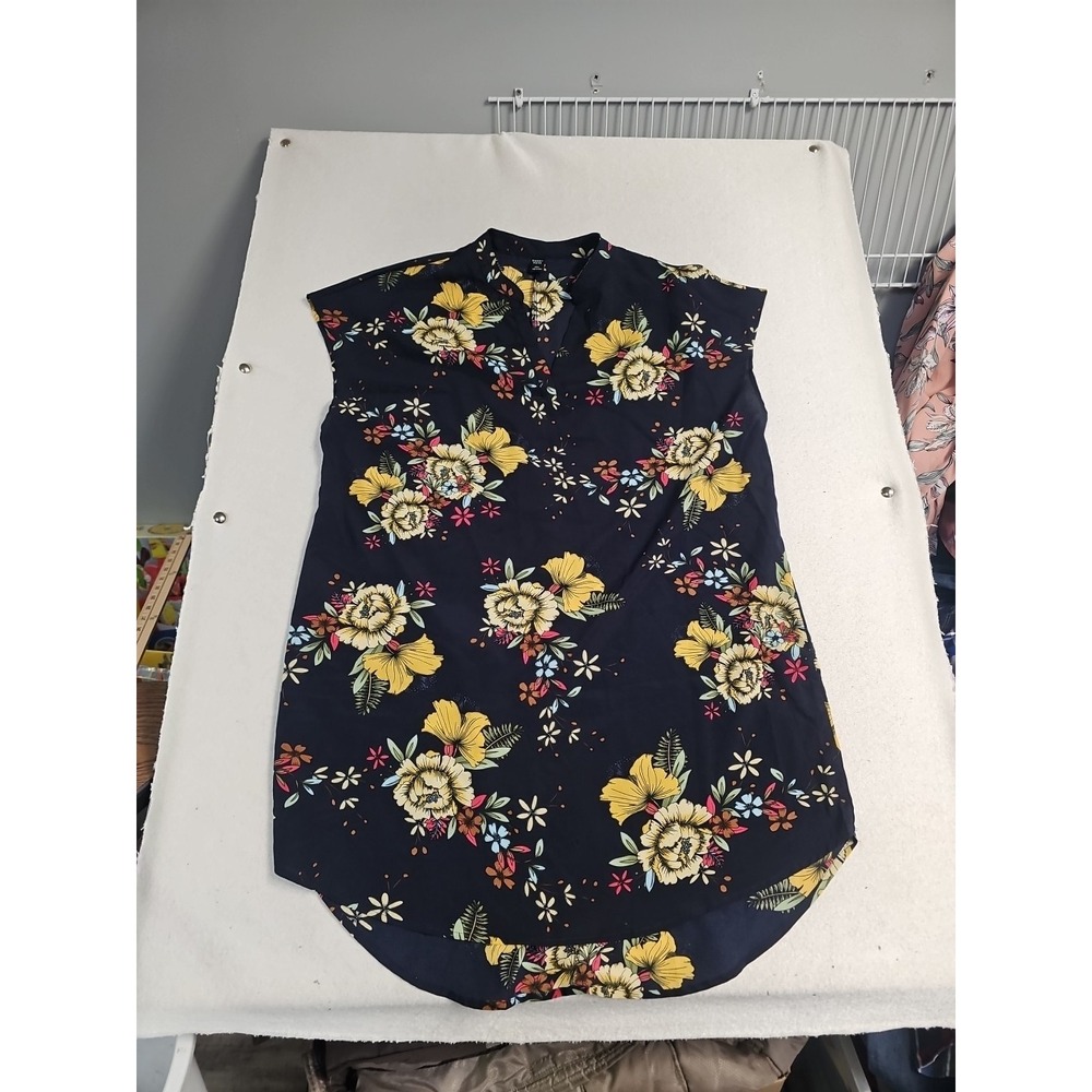 EMERY ROSE Size 2XL Womens Tropical Short Sleeve LIGHTWEIGHT Beach Cover Up